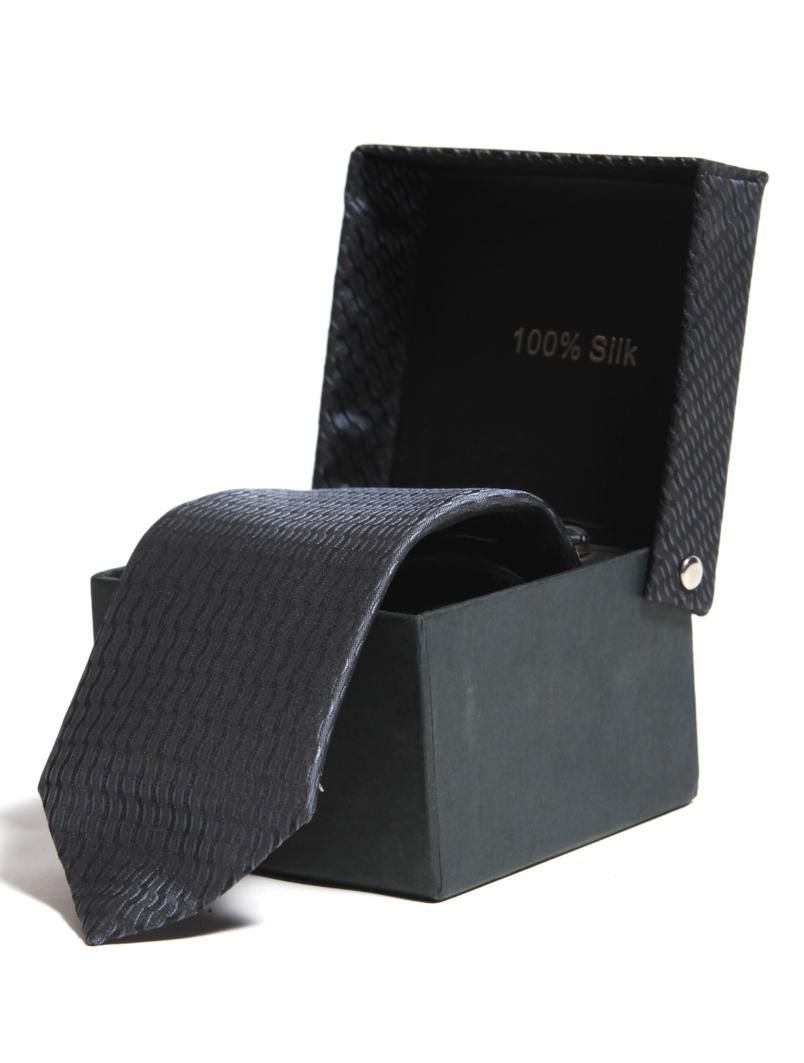 Black Stripped Tie