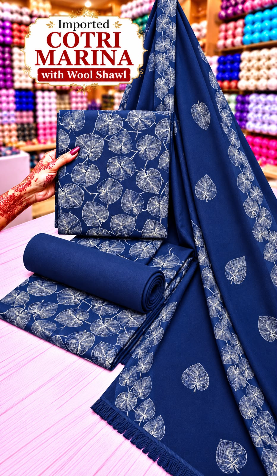 Cotri Marina Printed 3PC Suit - DESIGN 06