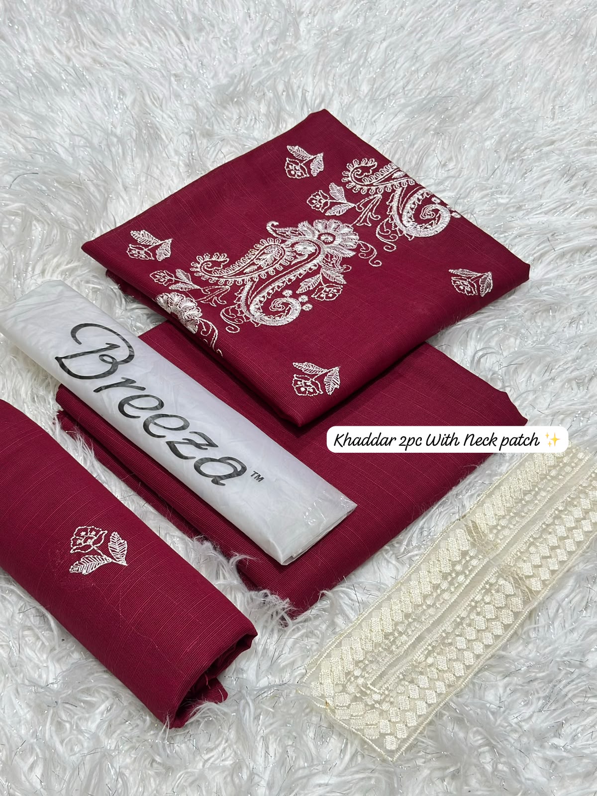 Bareeze Breeza 2pc Embroidered Khaddar - DESIGN 01