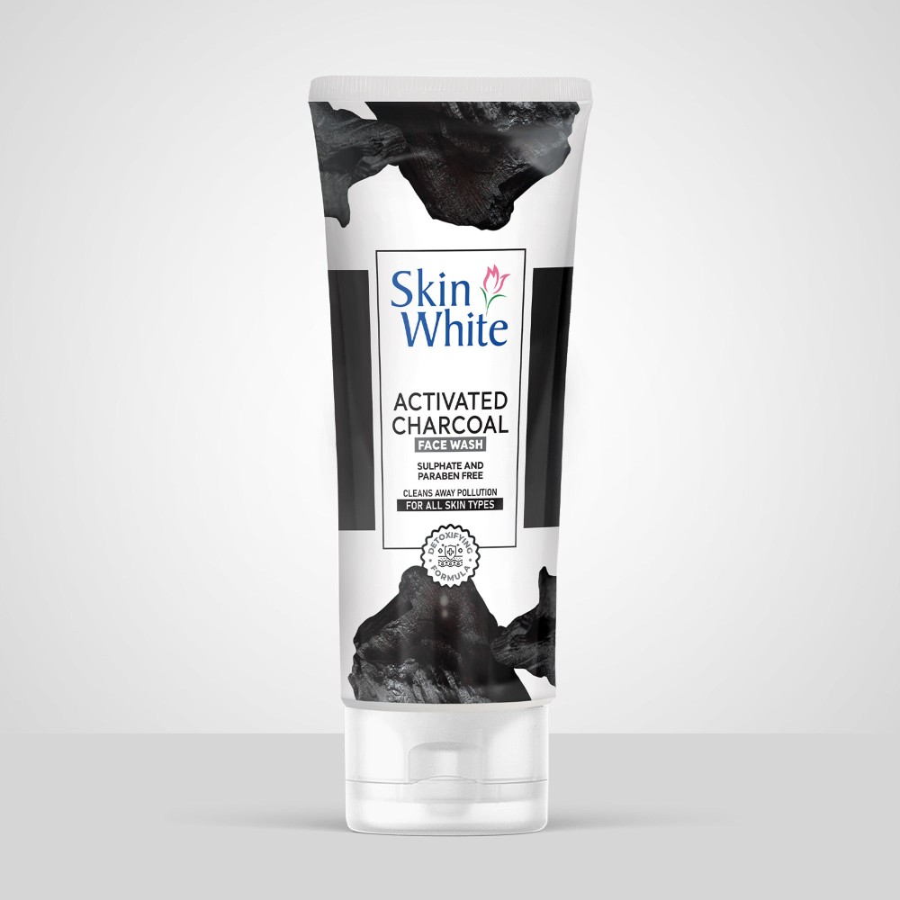 Skin White Faecwash Charcoal 100ml