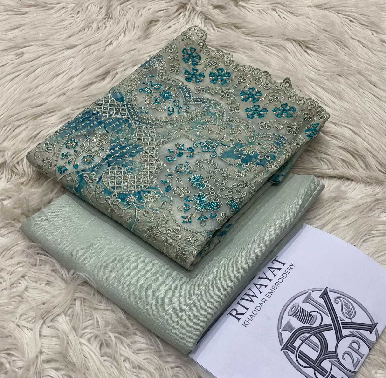 Riwayat Khaddar 2pc 2027 Original - Teal