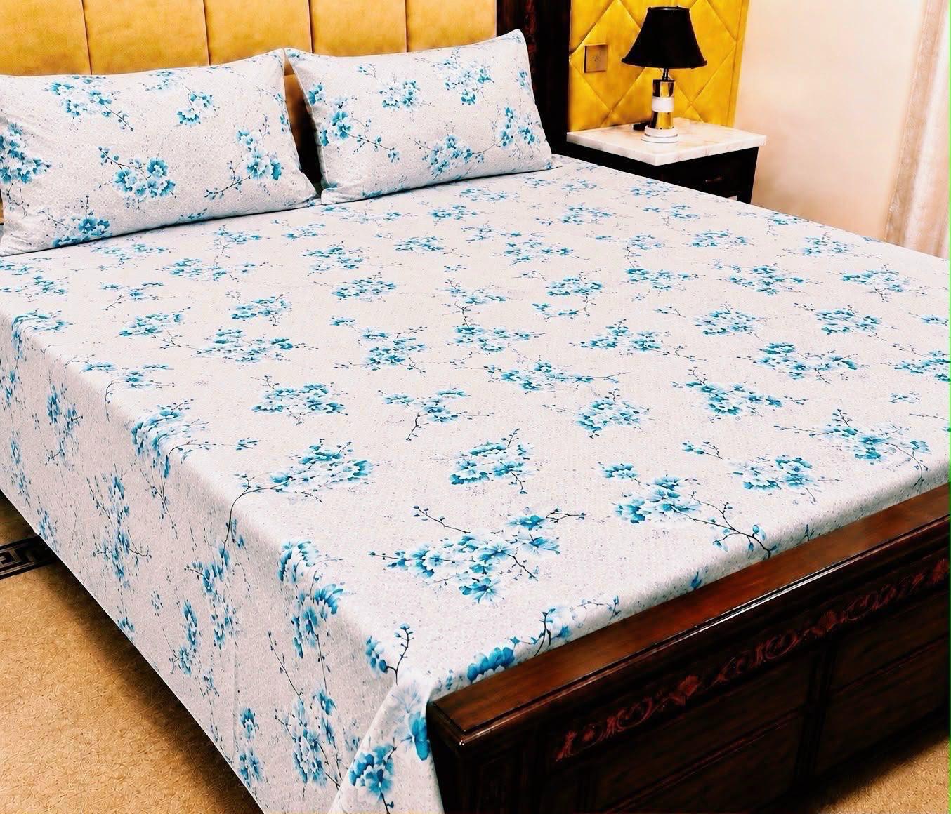 4pc Cotton BedSheet Set 60x90" - Design 14