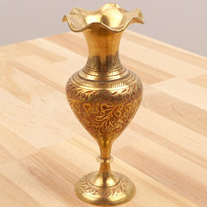 18-20 Inch Metal Gold Vase