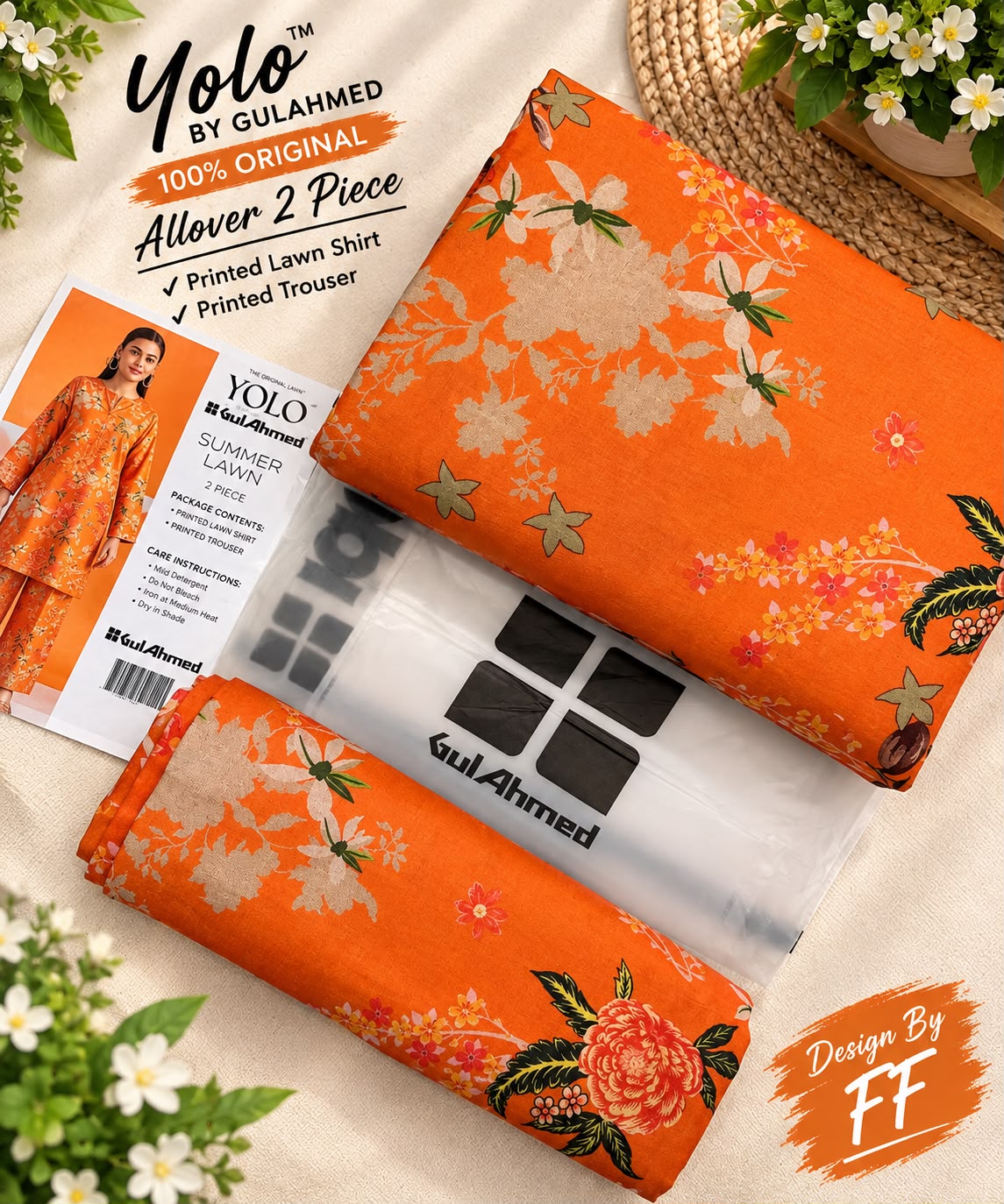 YOLO by Gul Ahmed Cords 2PC Lawn - DESIGN 05