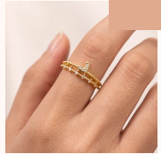 Adjustable Gold-Tone Ring