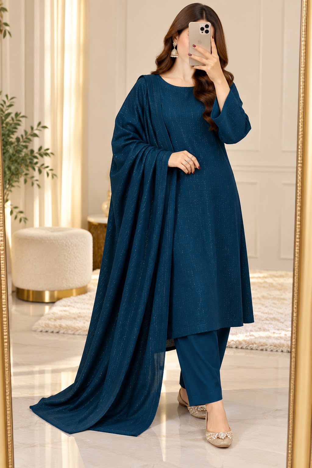 Bareeze Dhanak 3PC Suit - DESIGN 04