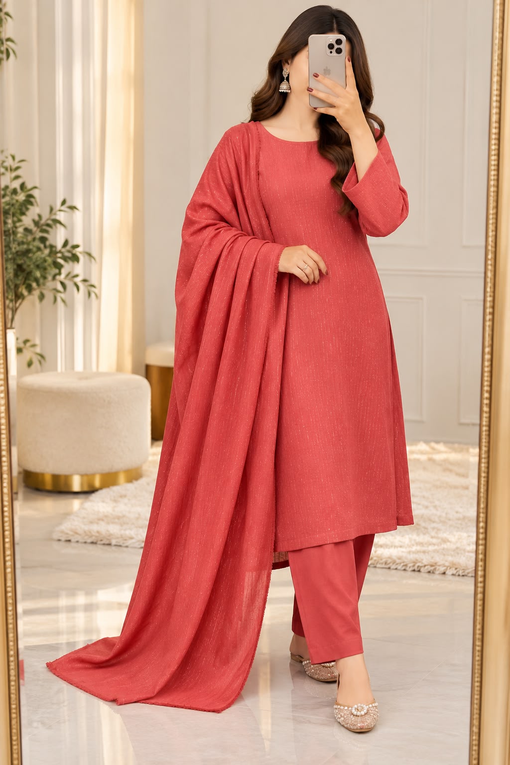 Bareeze Dhanak 3PC Suit - DESIGN 08