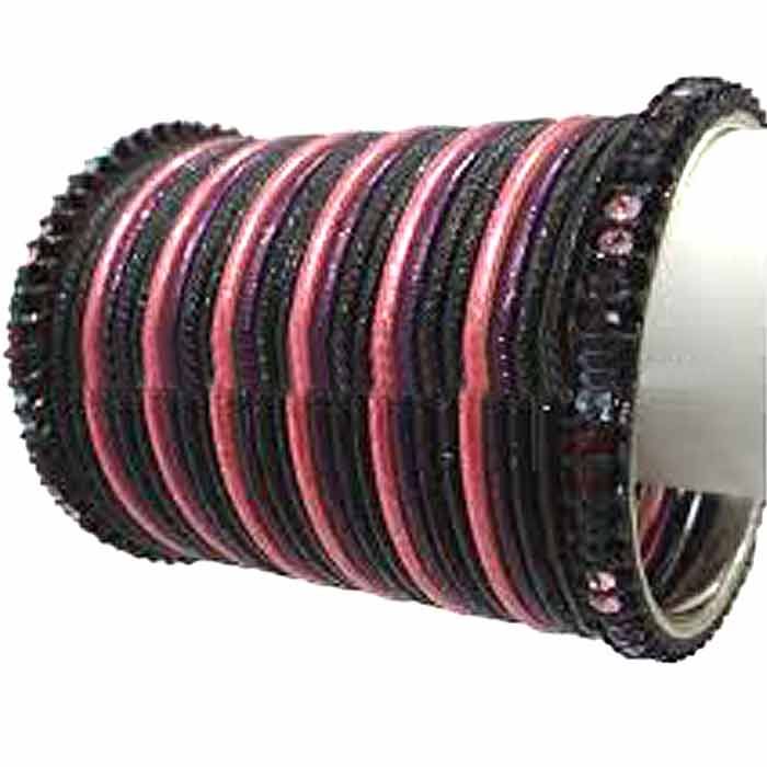 Black & Pink Choori Set