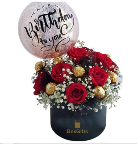 Blissful Lovely Box With Balloon