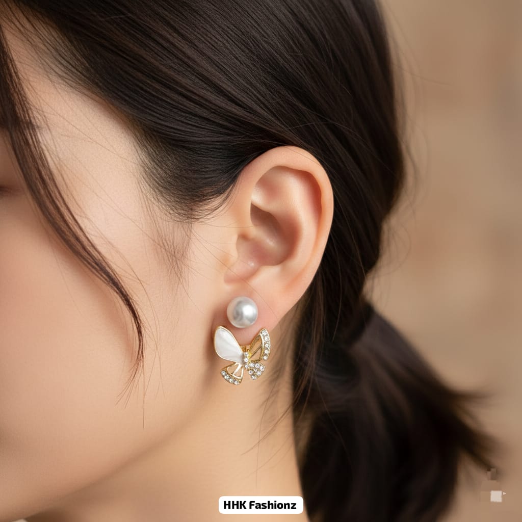 Golden Fancy Earrings - DESIGN 17