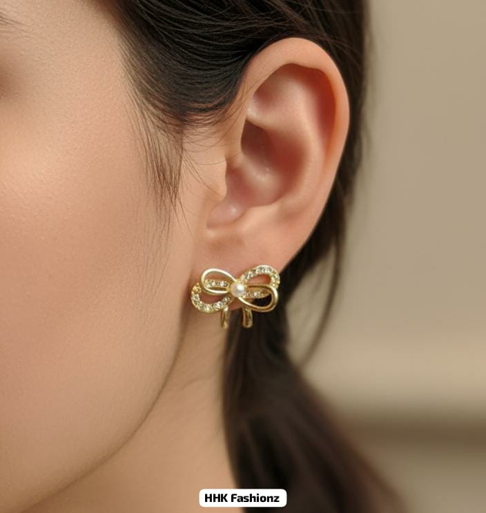 Golden Fancy Earrings - DESIGN 09