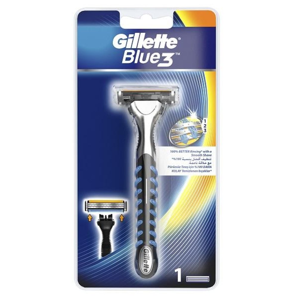 Gillette Blue 3 Razor Card 10 In 1 Imp