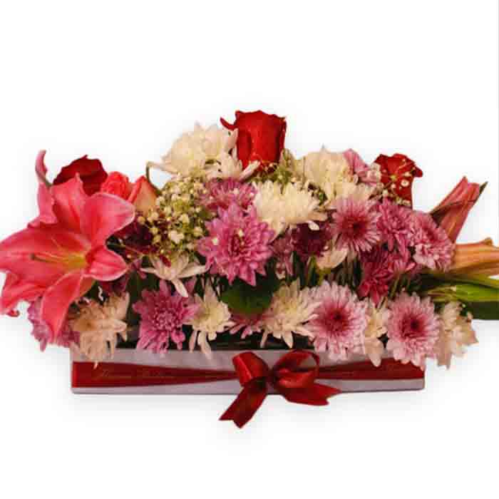 Beautiful Mix Flowers Bucket
