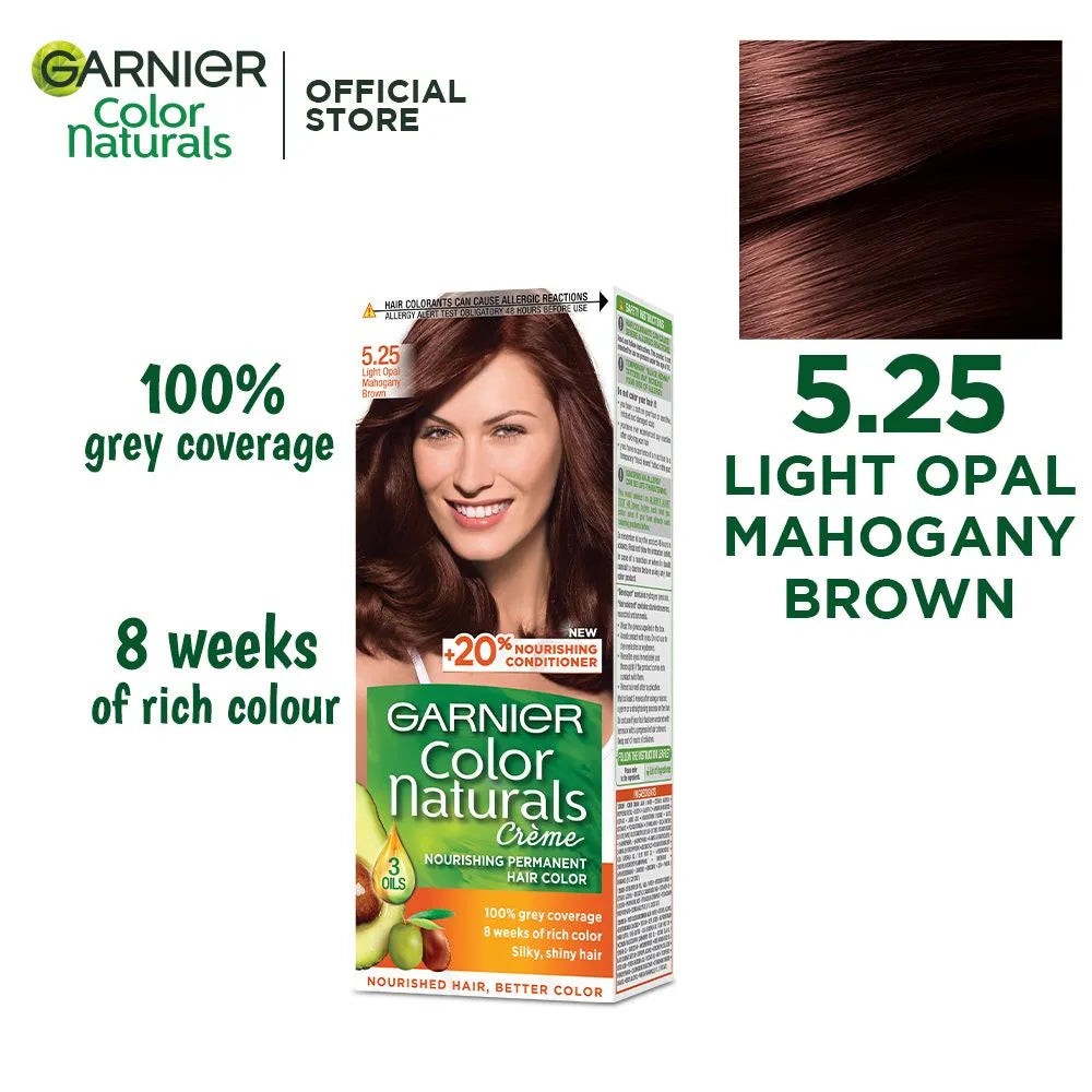 Garnier Hair Colour Light Opal Mahogany Brown 5 25 Box