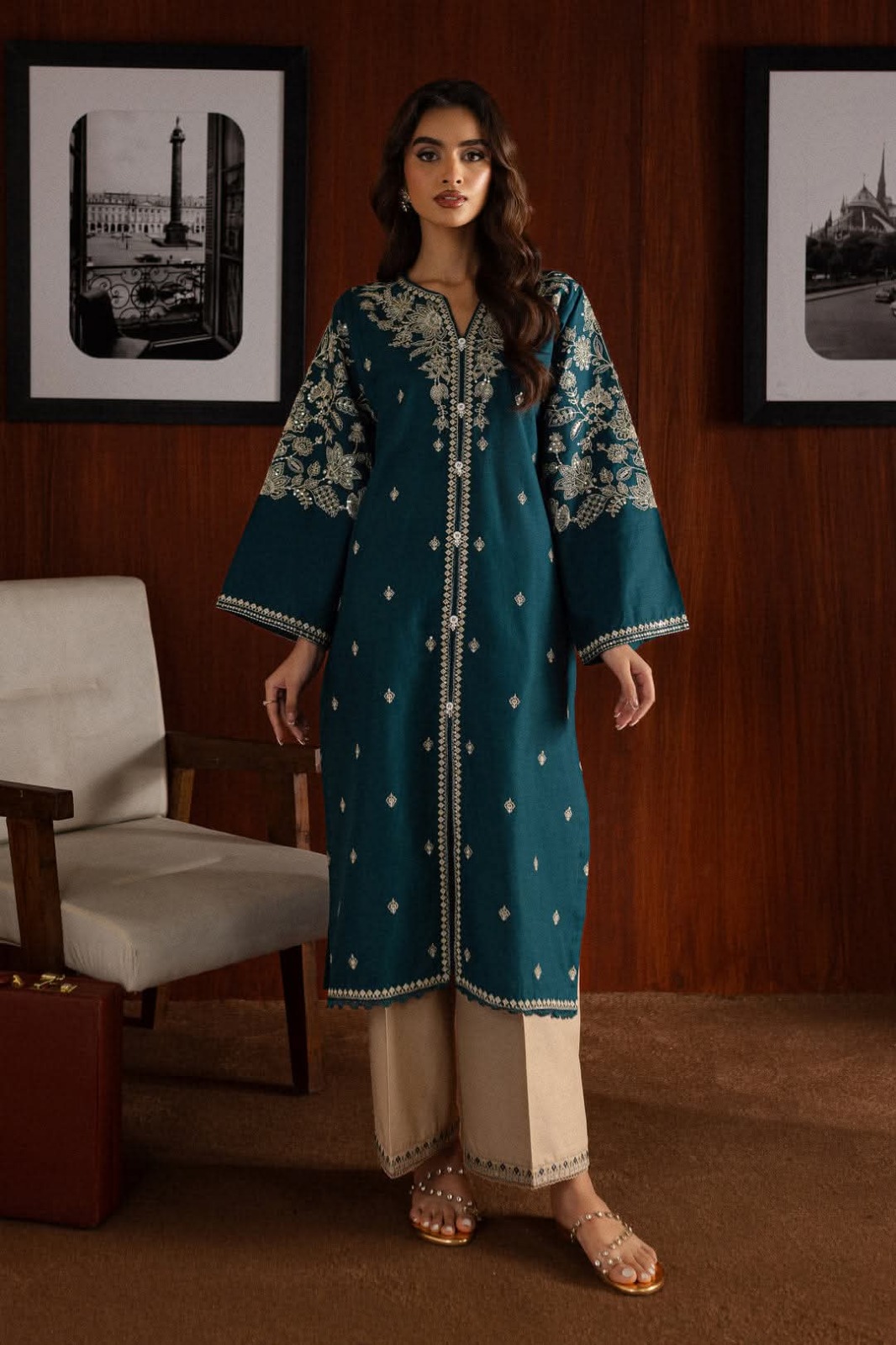 Dhanak Embroidered 2pc - DESIGN 26