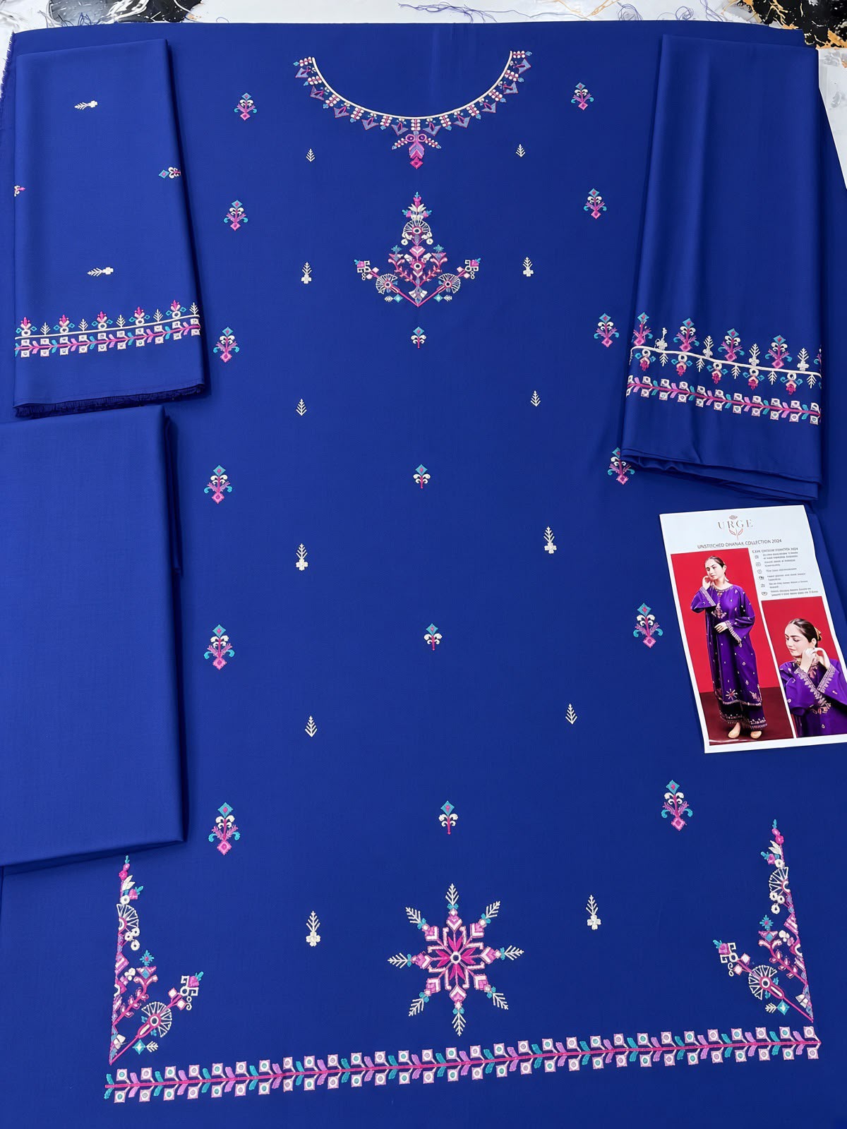 Dhanak Embroidered 2pc - DESIGN 17