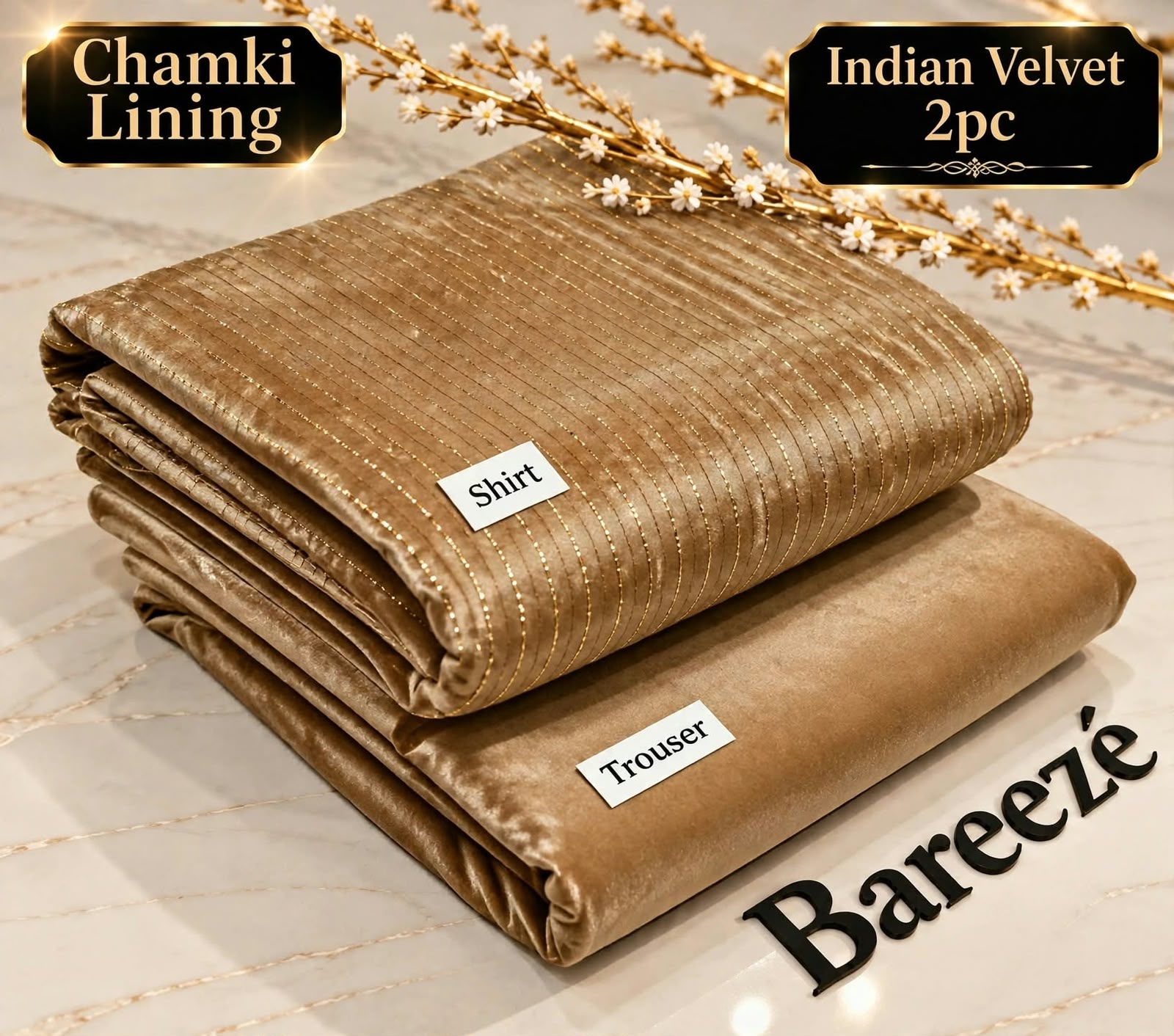 Indian Velvet 2pc with Chamki Lining Vol 26-27 - DESIGN 15
