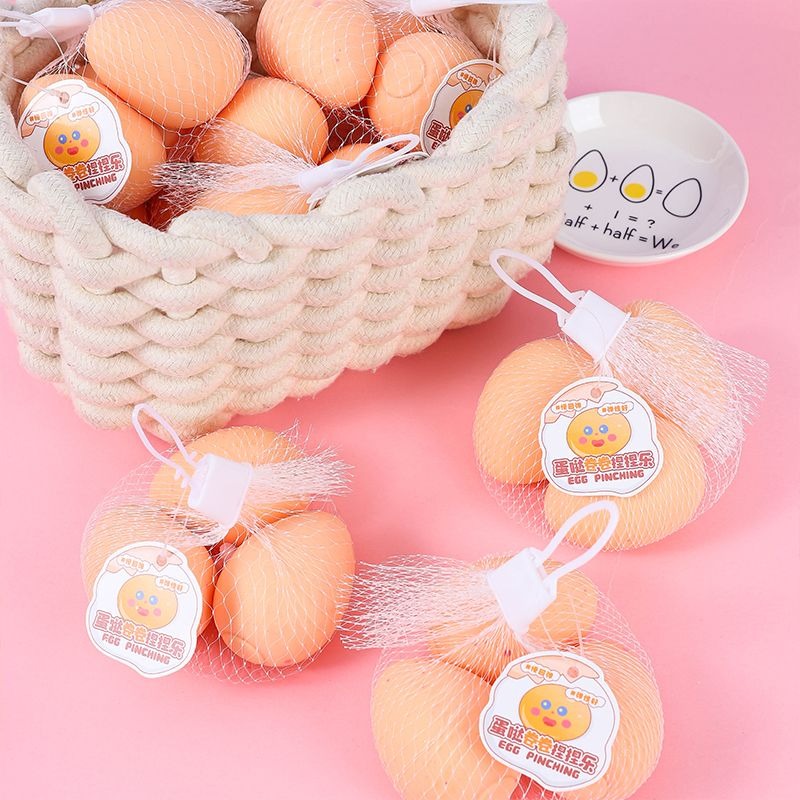Real Egg Squishy Toy 3Pcs/net 16 net bags/Box TK2164