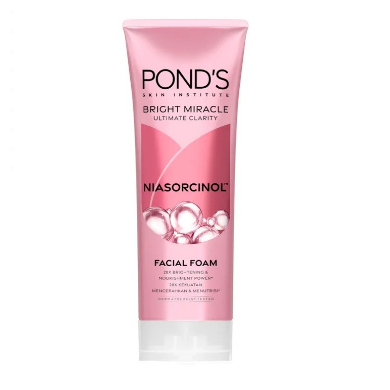 Ponds Face Wash Bright Miracle Ultimate Clarity Facial Foam Pink 100g