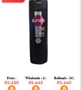Sunsilk Shampoo Black Shine 185ml Medium