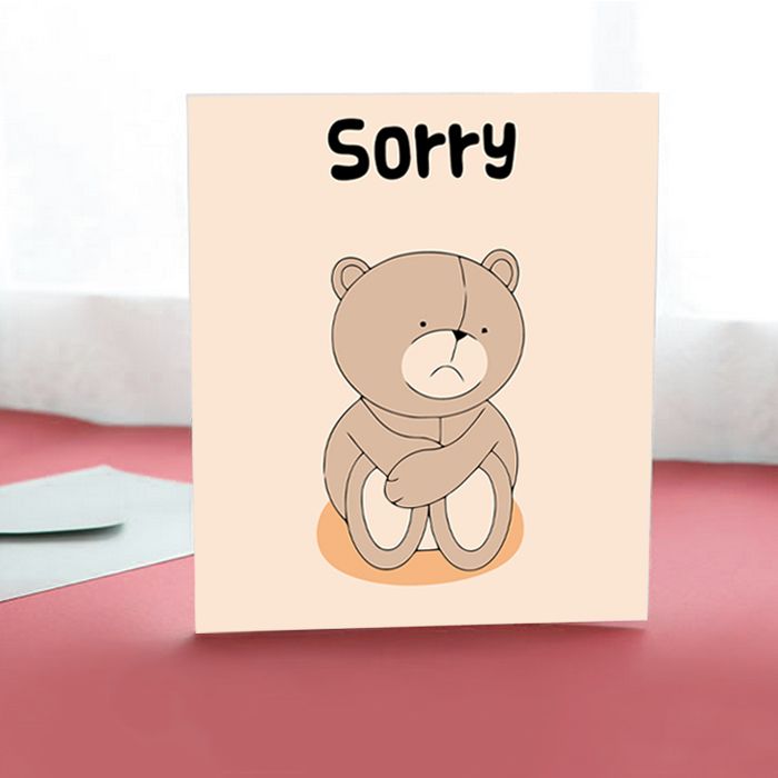 Sorry Bear Card