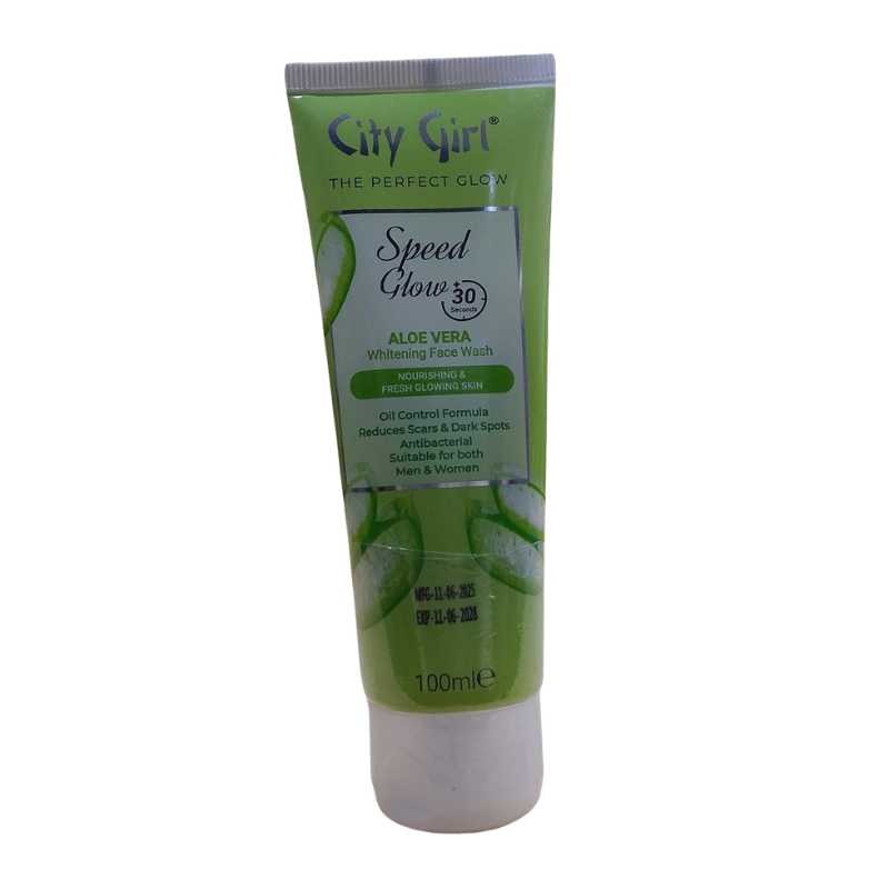 City Girl Speed Glow Aloevera Facewash 100g