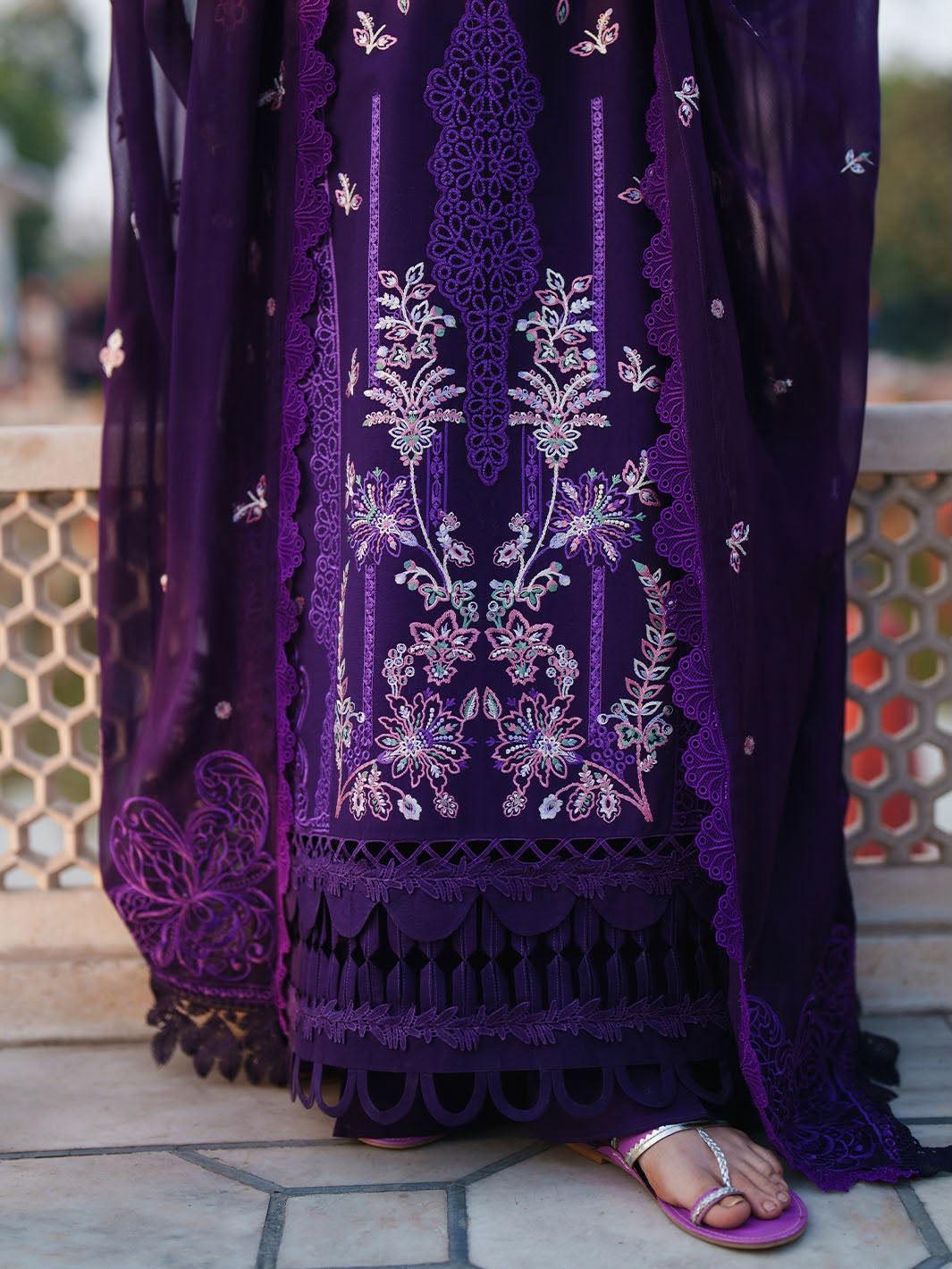 Laam Dhanak Winter 2pc Code Al-1203 - Heavy Embroidered - Design 4