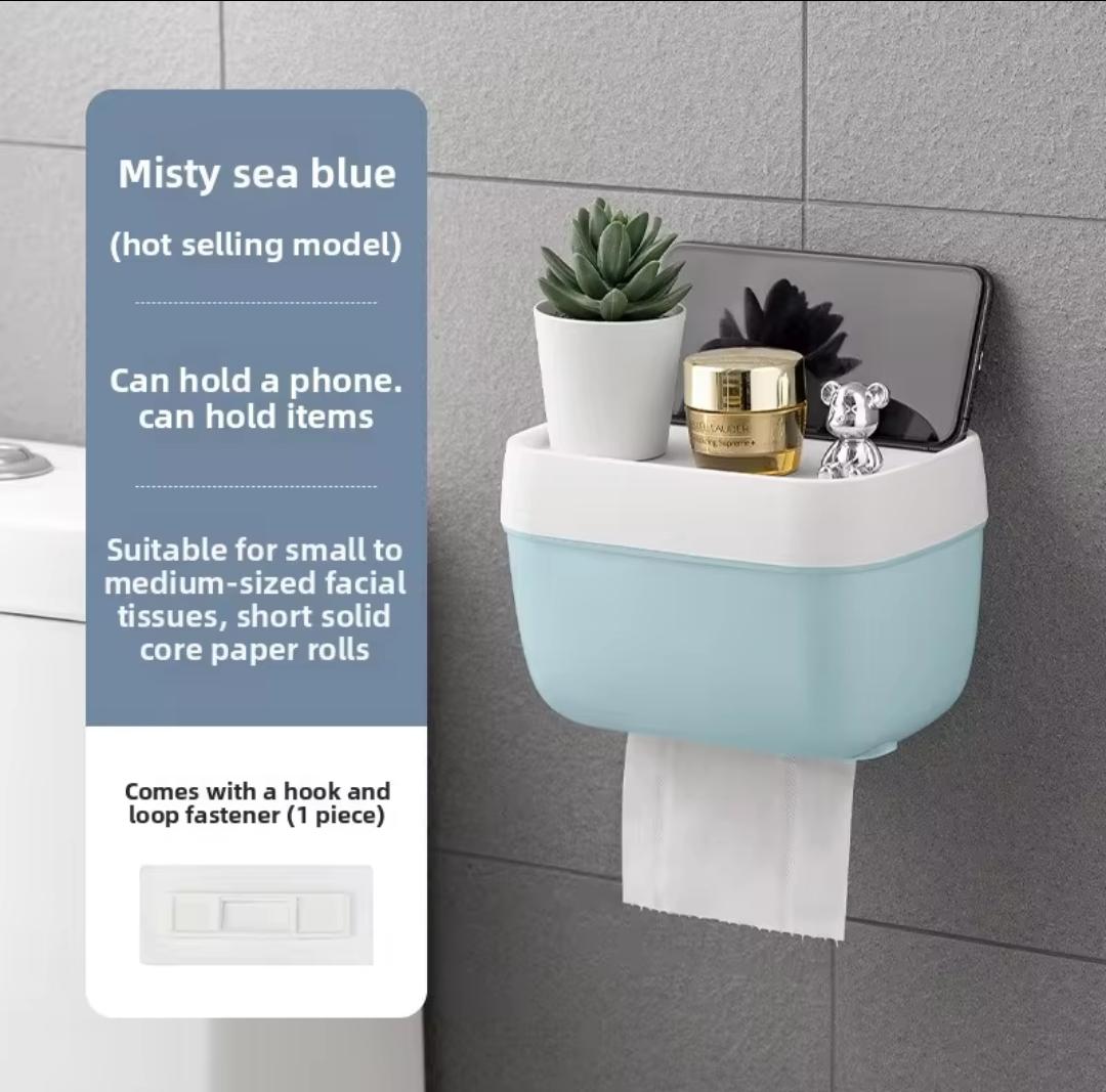 Waterproof No-Drill Toilet Paper Holder Rack - DESIGN 01