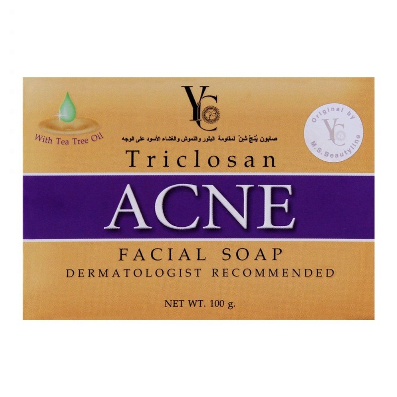 Yc Triclosan Acne Facial Soap 100g