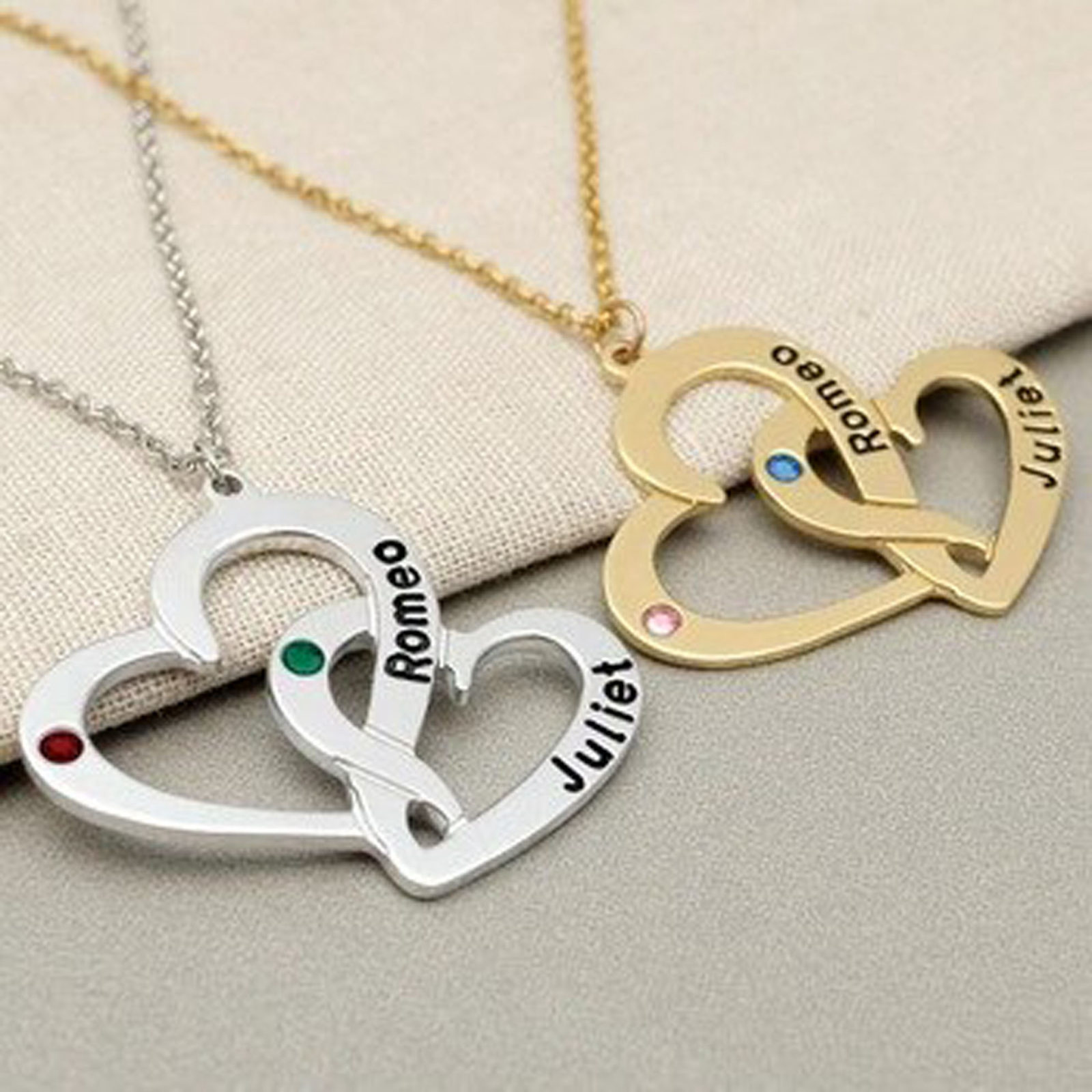 Couple Personalized Heart Pendant