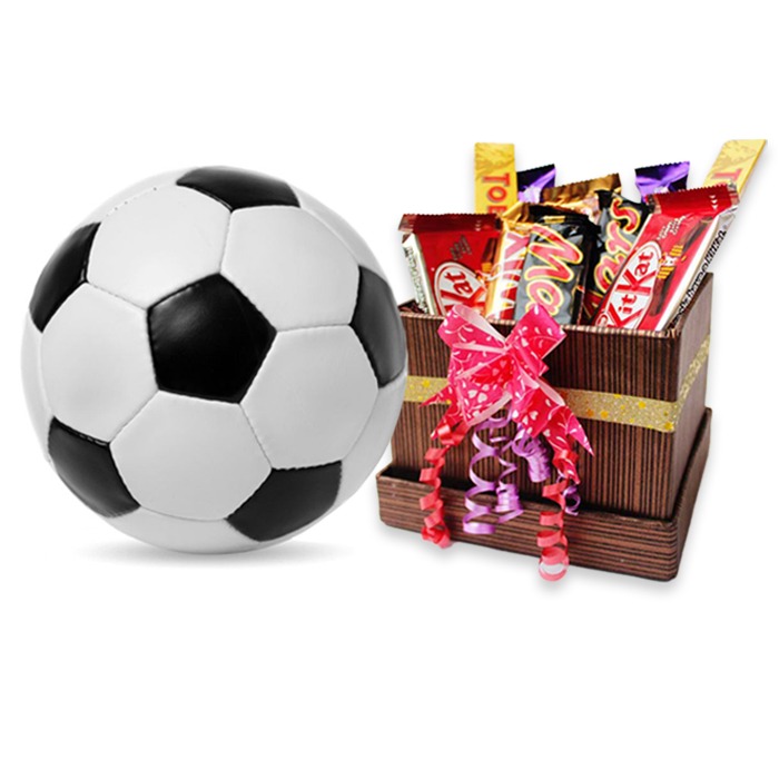 Soccer Ball With Choco Box