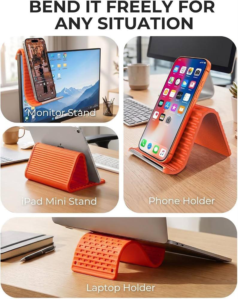 Foldable Silicone Multi-Angle Phone Stand