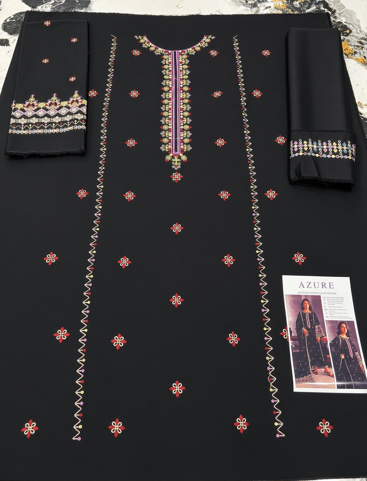 Dhanak Embroidered 2pc - DESIGN 15