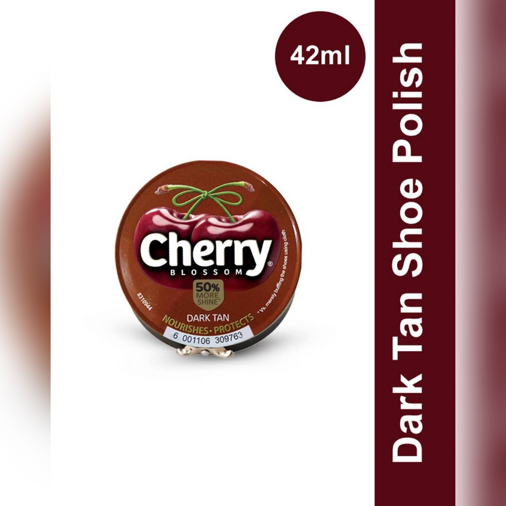 Cherry Shoe Polish Dark Tan 42ml