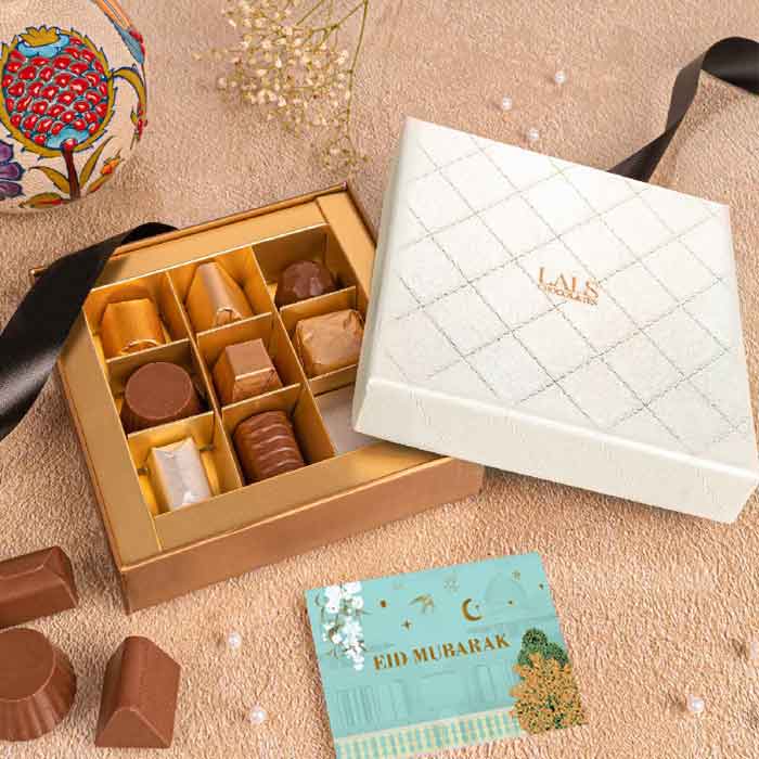 Lals White Leather Box (9 Pcs)