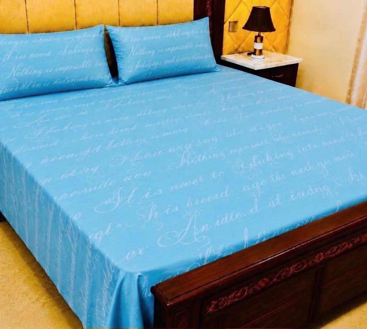 4pc Cotton BedSheet Set 60x90" - Design 1