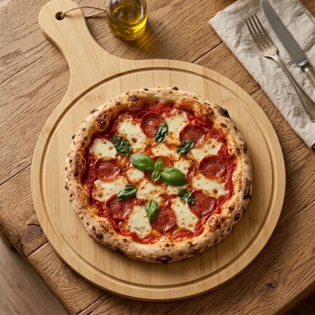 Bamboo Round Pizza Serving Plate