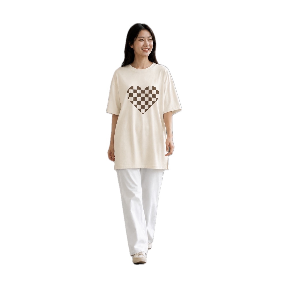 CPS-02 Oversized Heart Print T-Shirt