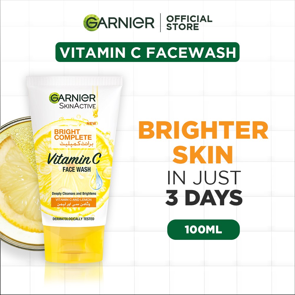 Garnier Bright Complete Facewash 100Ml