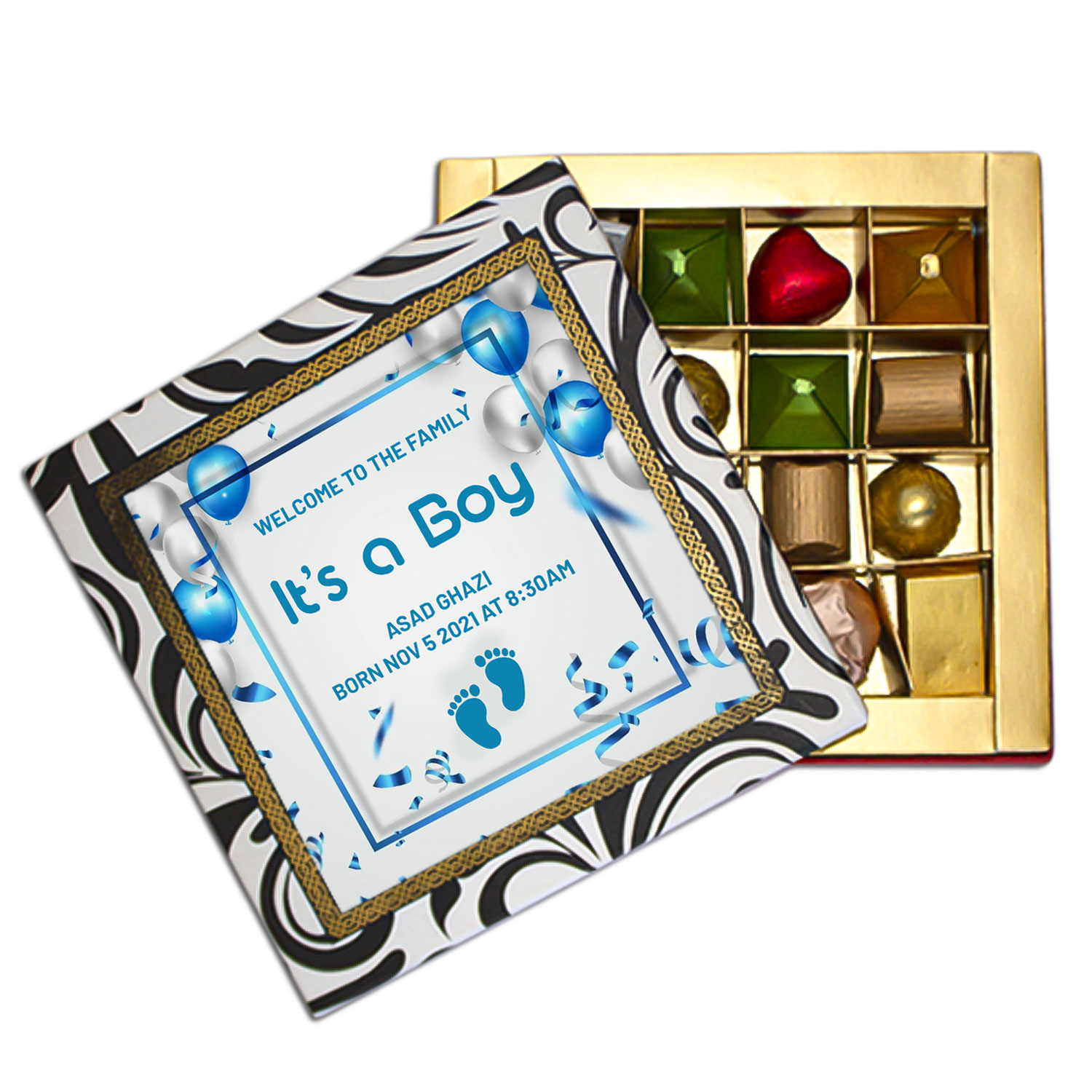 Customize Message Chocolates Box