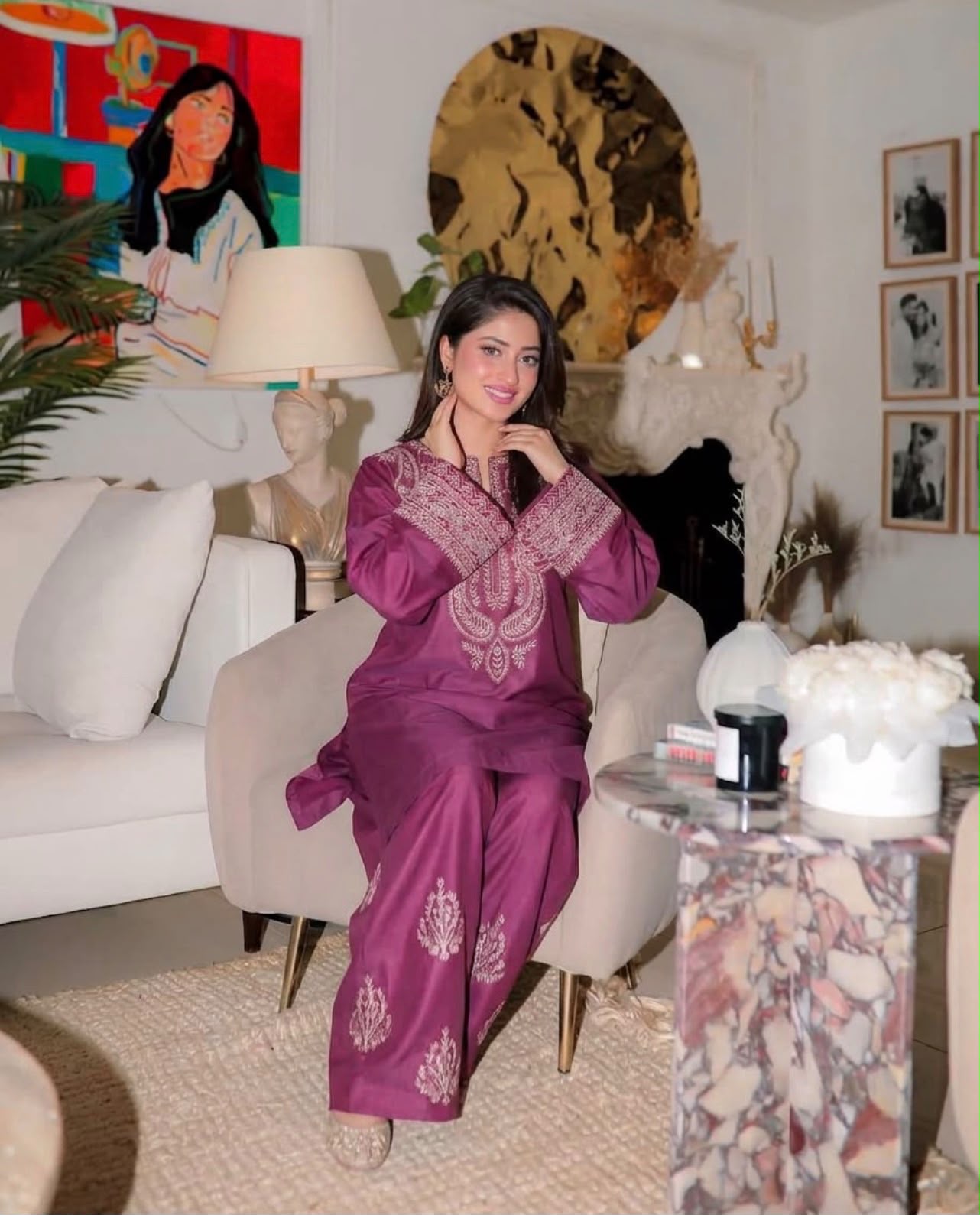Urge Pret Dhanak Embroidered 3PC Suit - DESIGN 04