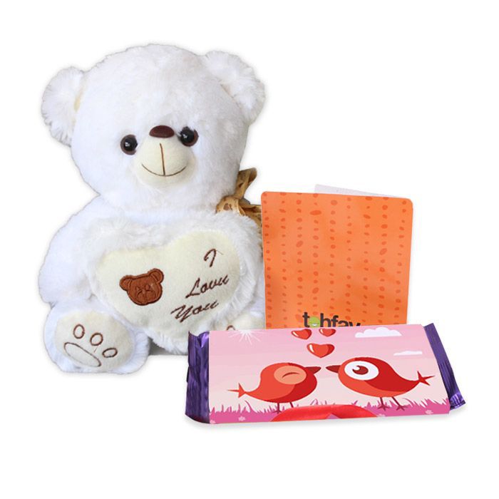 Teddy with Choco Bar & Card