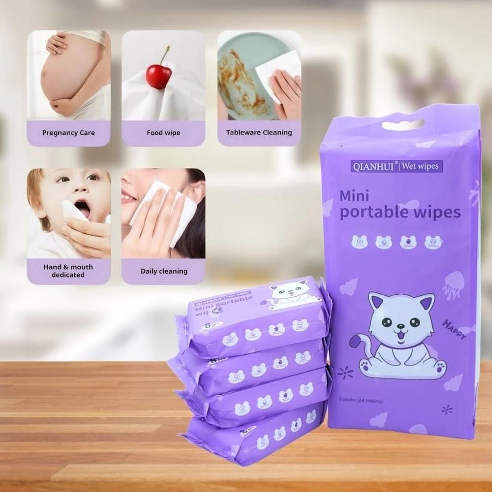 Mini Travelling Wet Wipes Packet