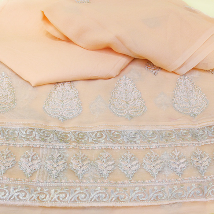 Crinkle Chiffon Fancy Suit