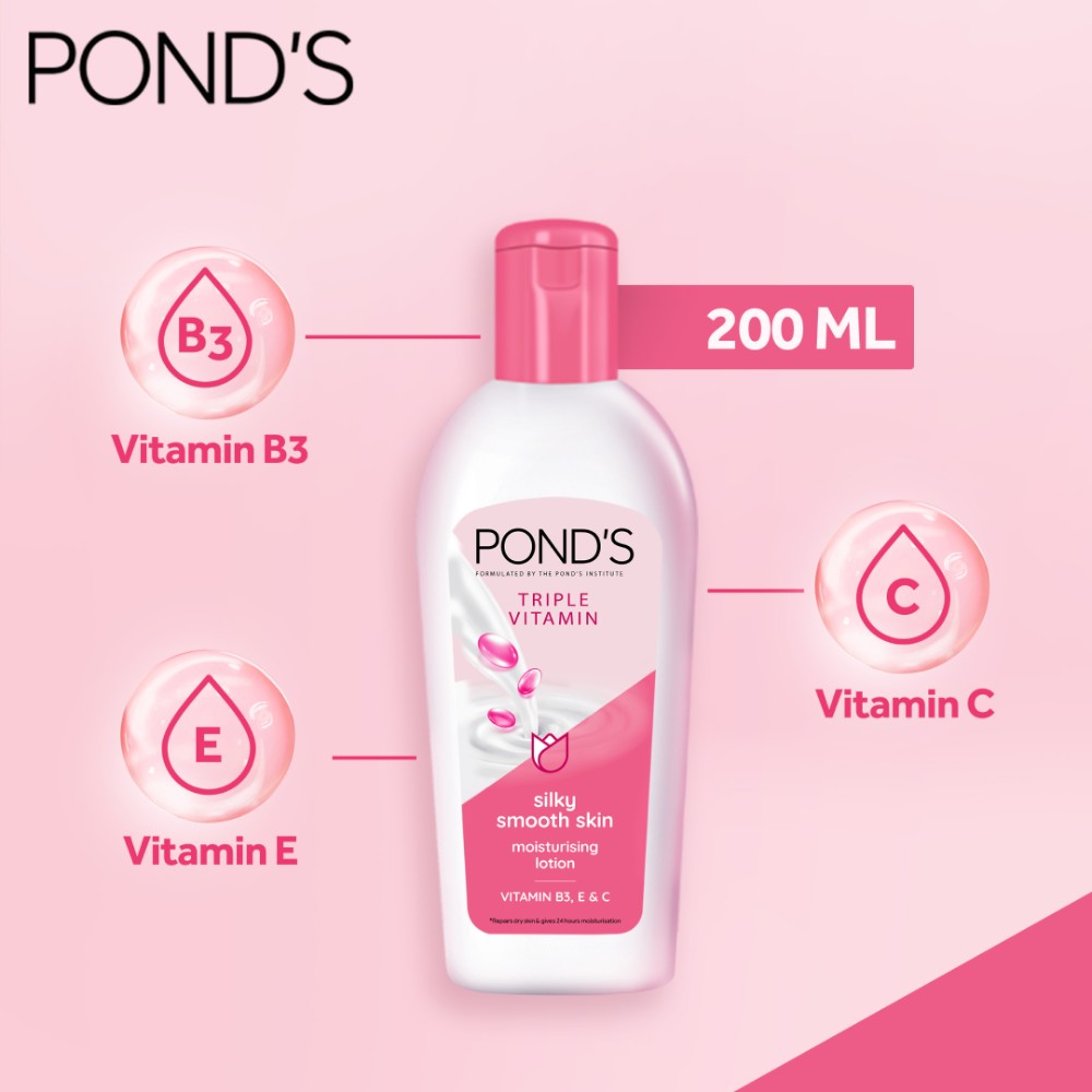 Ponds Triple Vitamin Lotion 200ml