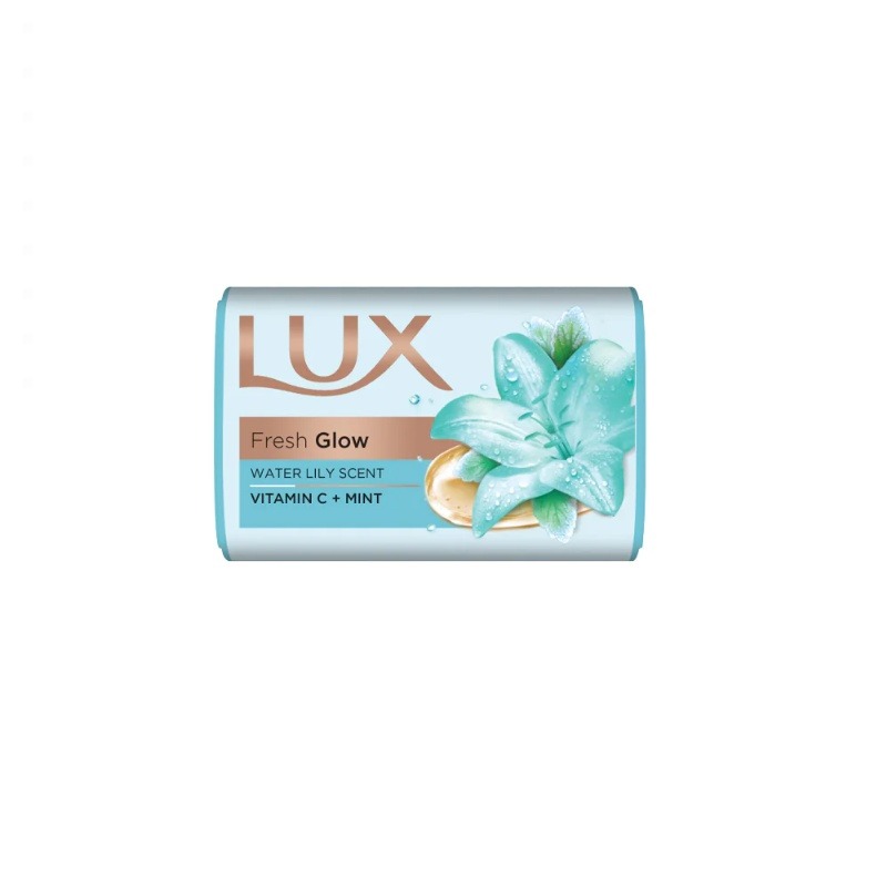 Lux Soap Fresh Glow Water Lily Scent Blue 123g Large