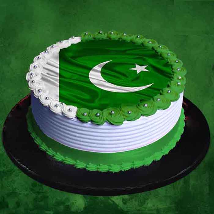 Pakistan Flag Cake 2 LBS