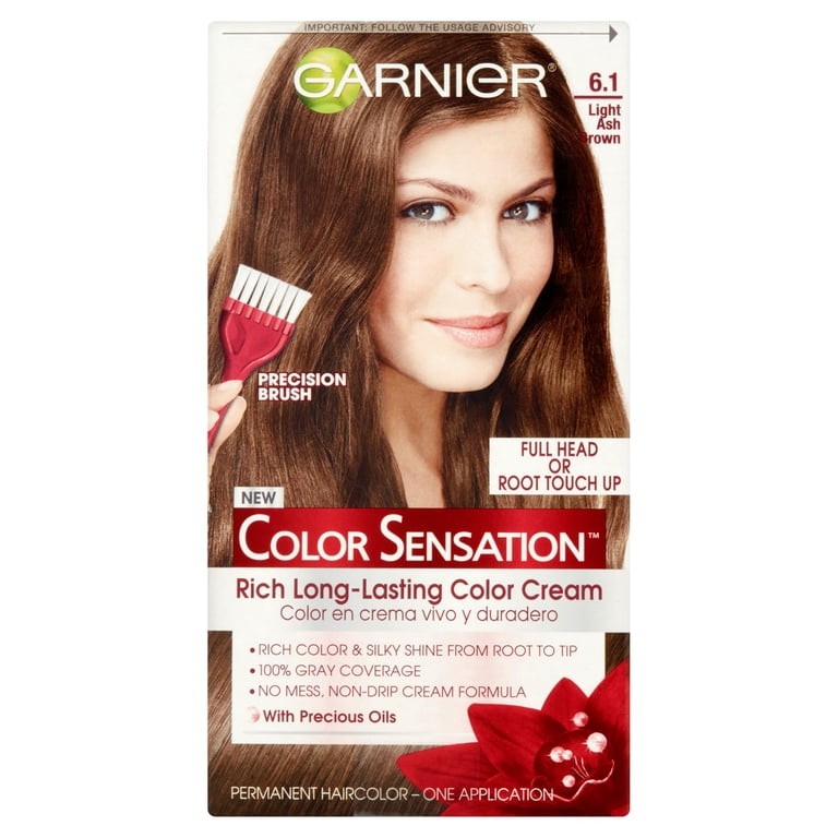 Garnier Hair Colour Ashy Light Brown 6 1 Box