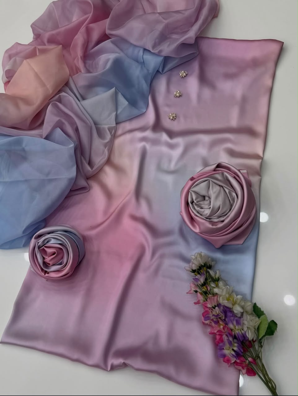 Digital Printed Shamoz Silk 3pc Suit - DESIGN 32
