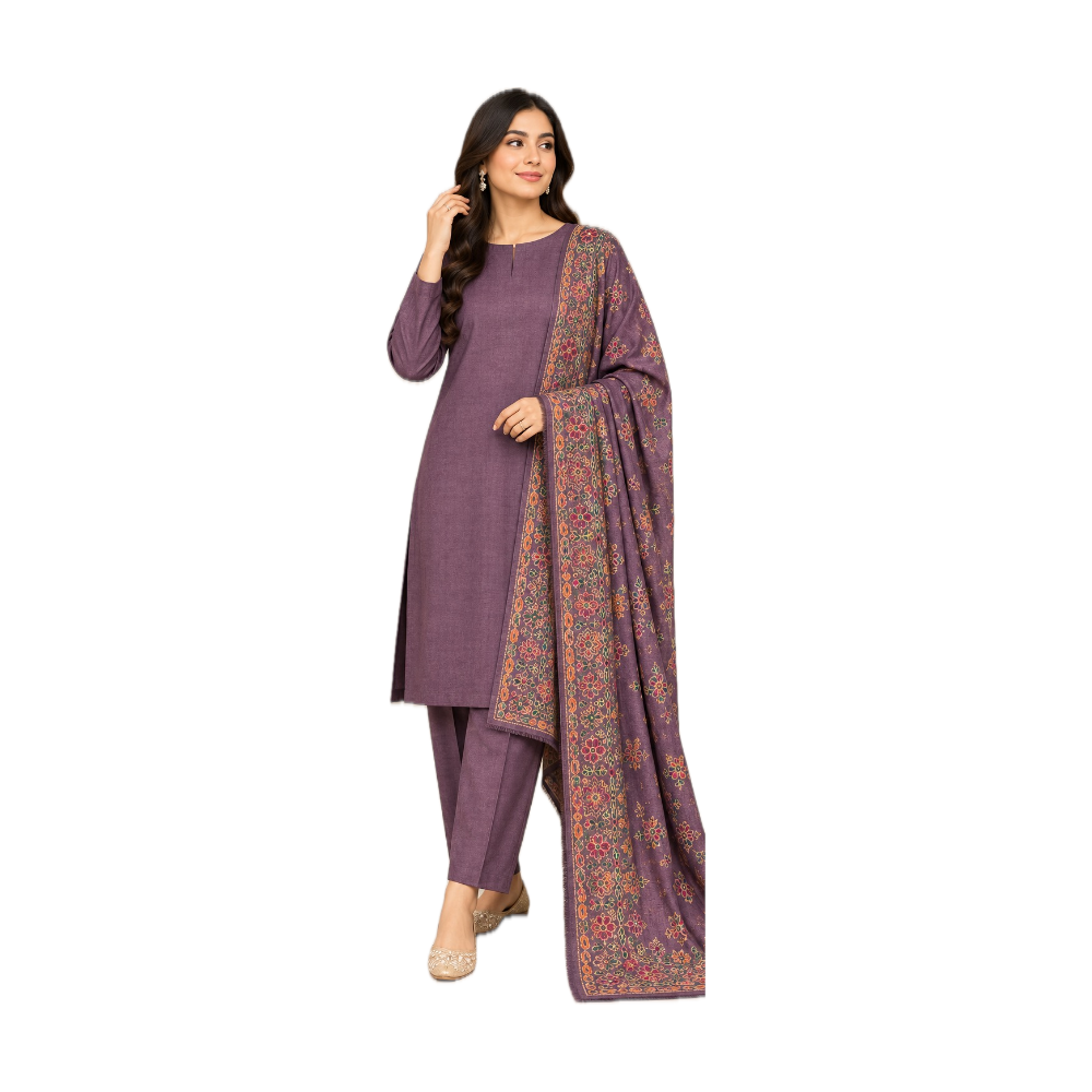 Danak Marina 3 PC Suit - Mauve Purple